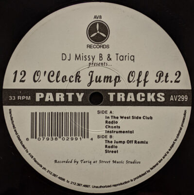 DJ Missy B & Tariq – 12 O' Clock Jump Off Pt.2 - 12" Maxi