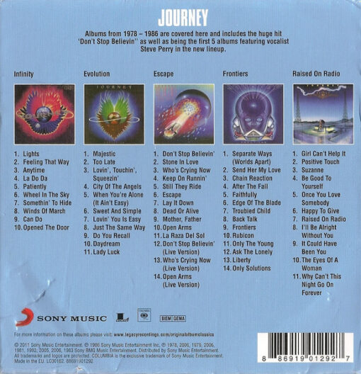 Journey – Original Album Classics – 5 CD – Retrodisko Pood